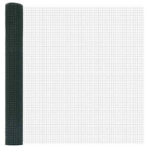 Stängselstolpe Grön 100 x 0,8 m (25 x 25 mm mesh) Stål och PVC