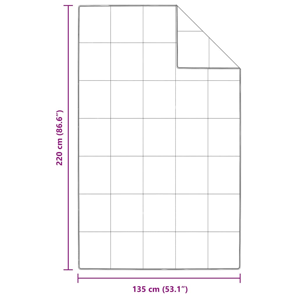 Vinter Täcke Vit 135 x 220 cm Fjäder