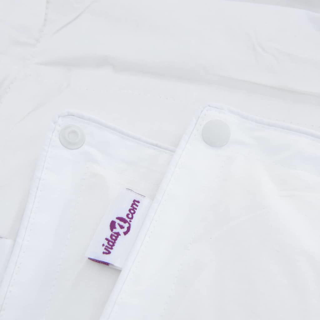 2-i-1 Duntäcke Vit 135 x 220 cm Fjäder