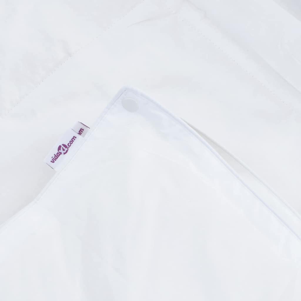 2-i-1 Duntäcke Vit 140 x 220 cm Fjäder