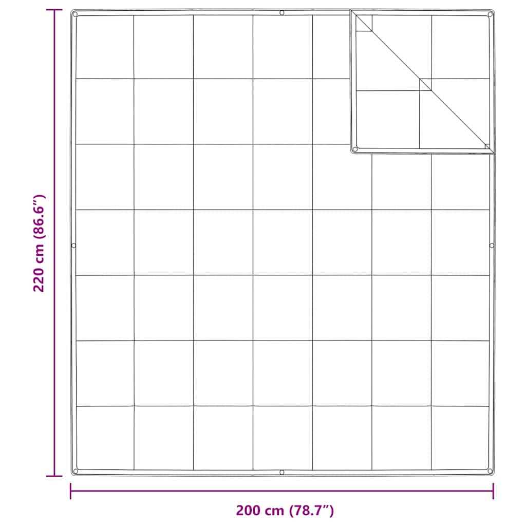 2-i-1 Duntäcke Vit 200 x 220 cm Fjäder