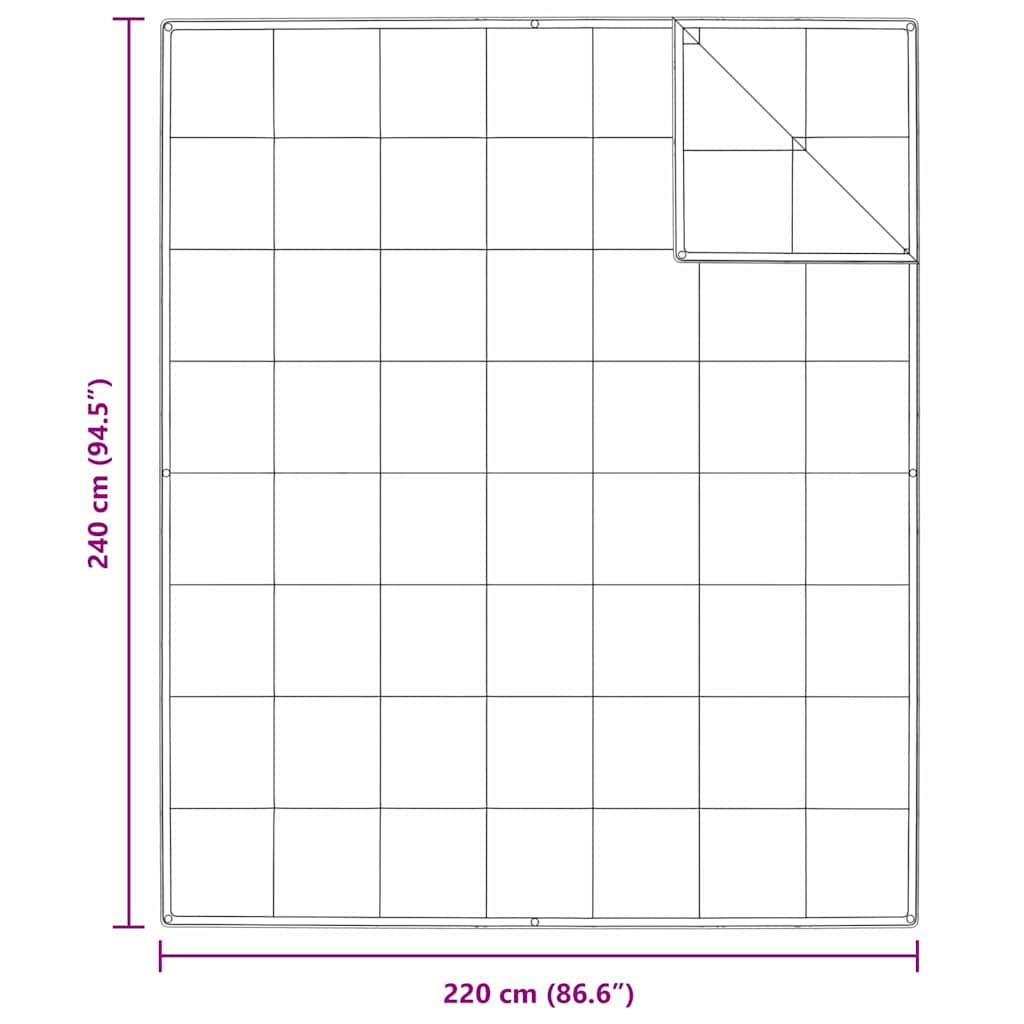 2-i-1 Duntäcke Vit 240 x 220 cm Fjäder