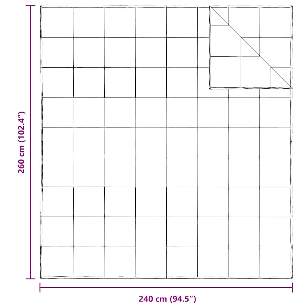 2-i-1 Duntäcke Vit 240 x 260 cm Fjäder