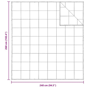 2-i-1 Duntäcke Vit 240 x 260 cm Fjäder