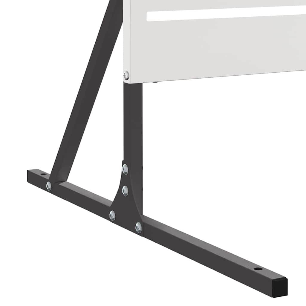 Avskärmningsskärm Grå 100 x 50 x 180 cm Stål