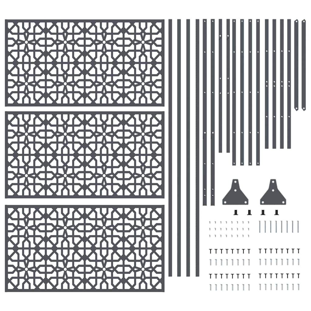 Avskärmningsskärm Antracit 100 x 50 x 180 cm Stål