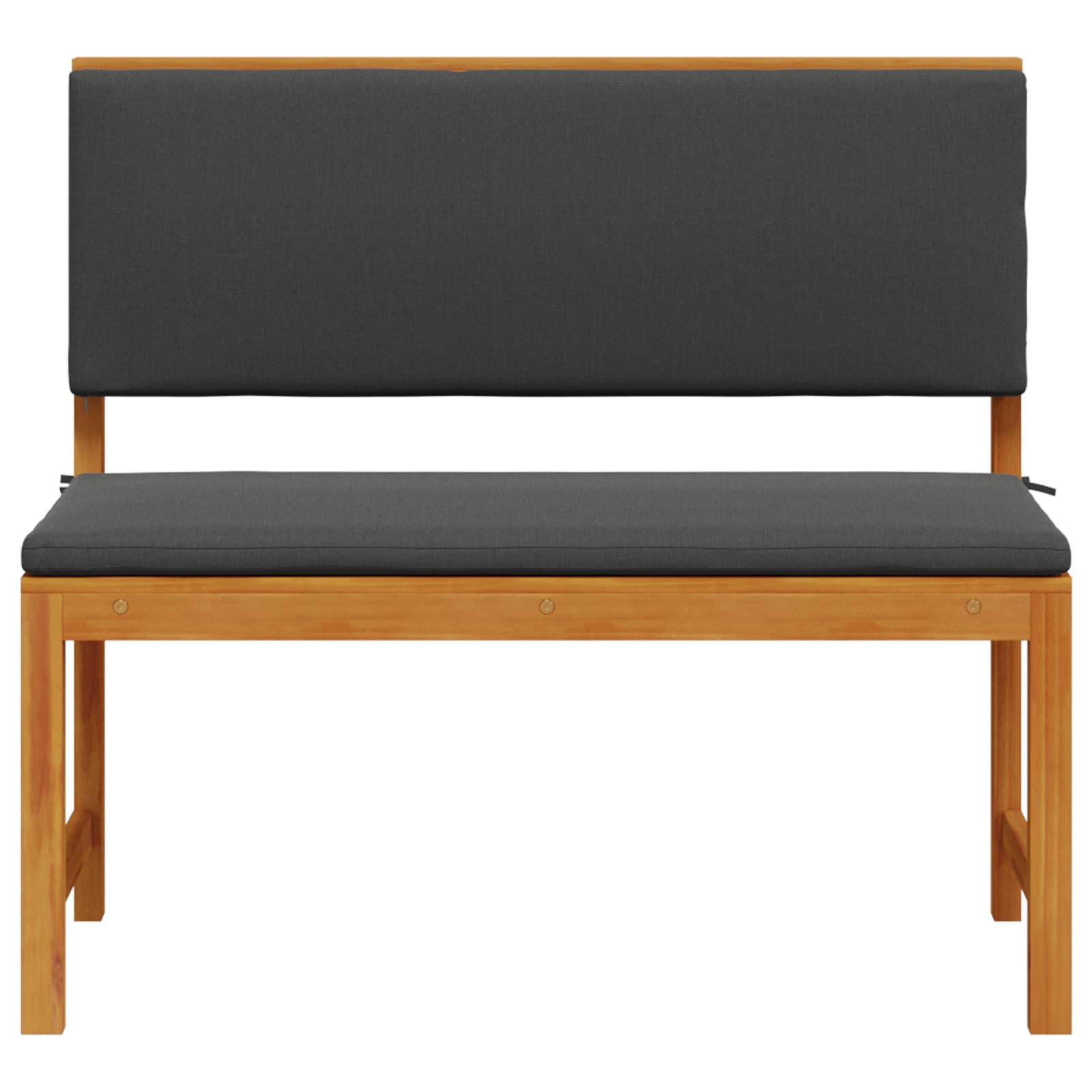 Trädgård Stol med kudde Brun 100 x 50 x 91cm Massivt akaciaträ