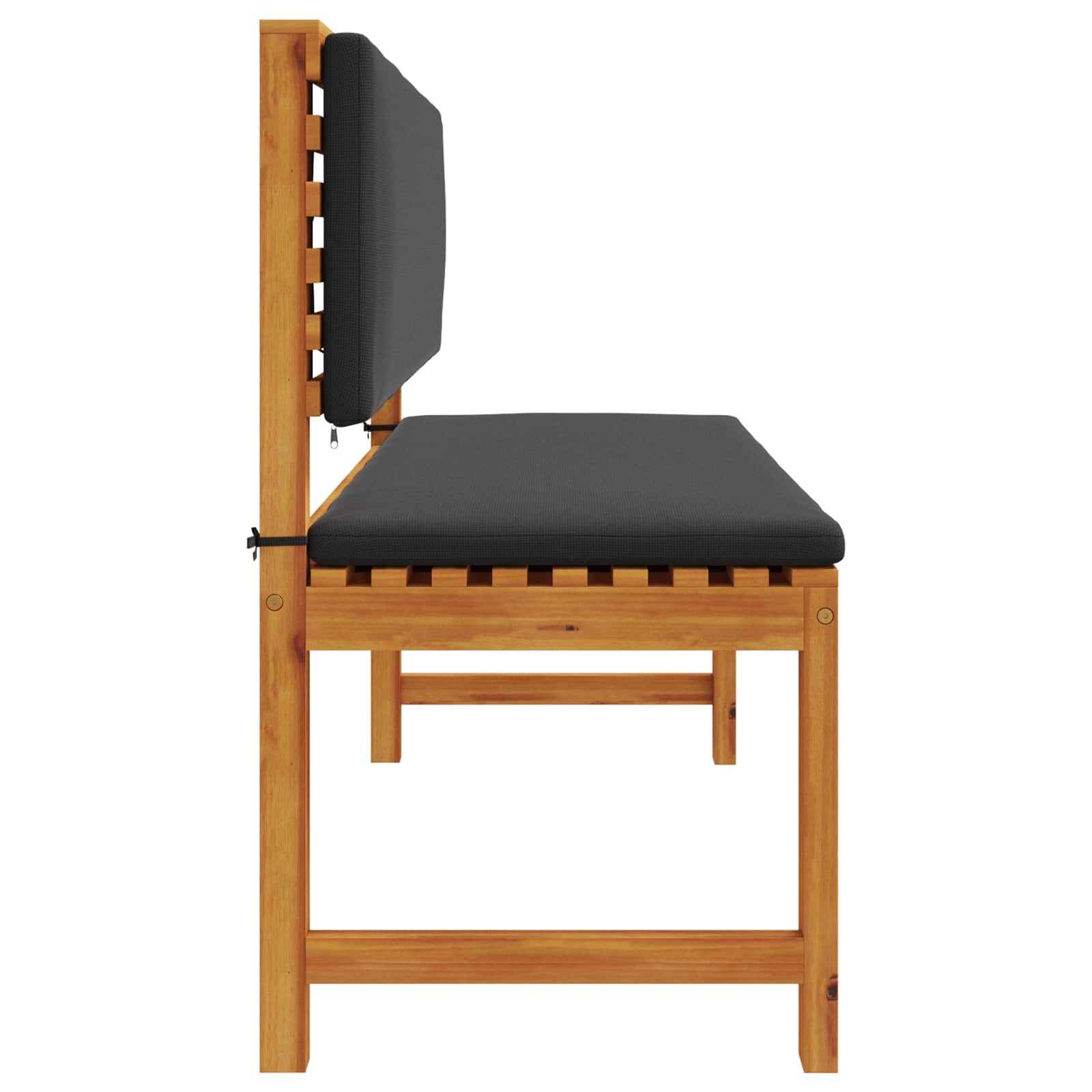 Trädgård Stol med kudde Brun 100 x 50 x 91cm Massivt akaciaträ