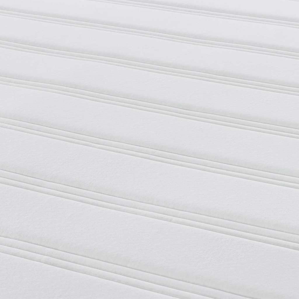 Sängmadrass med madrass Grå 140 x 190 cm tyg