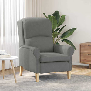 fåtölj Mörkgrå 76 x 94 x 102 cm Mikrofiber