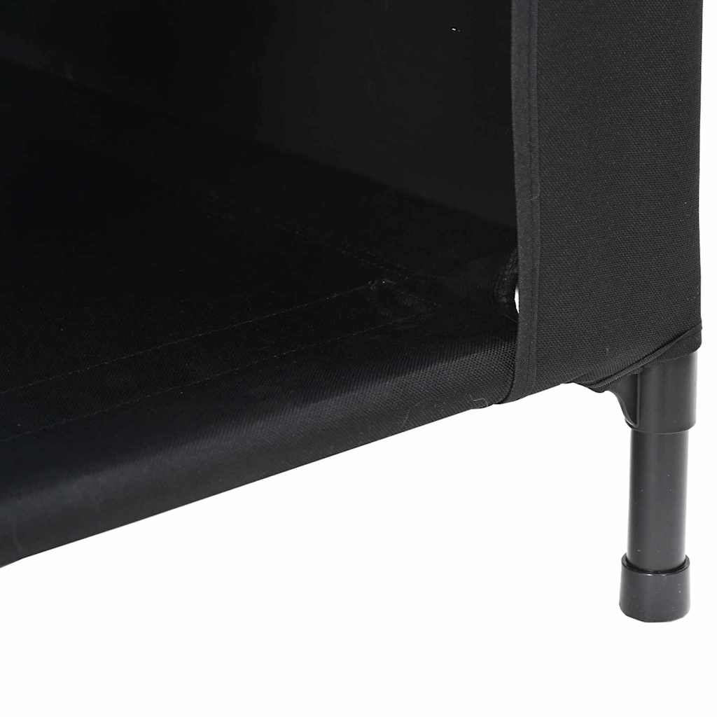 Hundhus Svart 110 x 75 x 107.5 cm Oxford Tyg och Stål