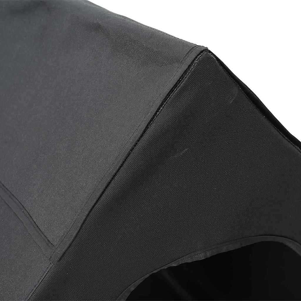 Hundhus Svart 110 x 75 x 107.5 cm Oxford Tyg och Stål