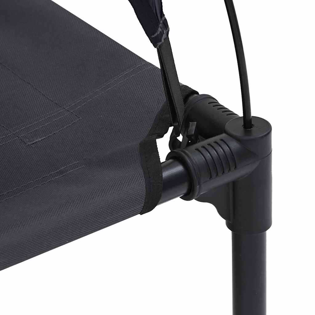 Hundsäng Svart l Stål