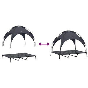 Hundsäng Svart 122 x 93 x 106,5 cm Stål