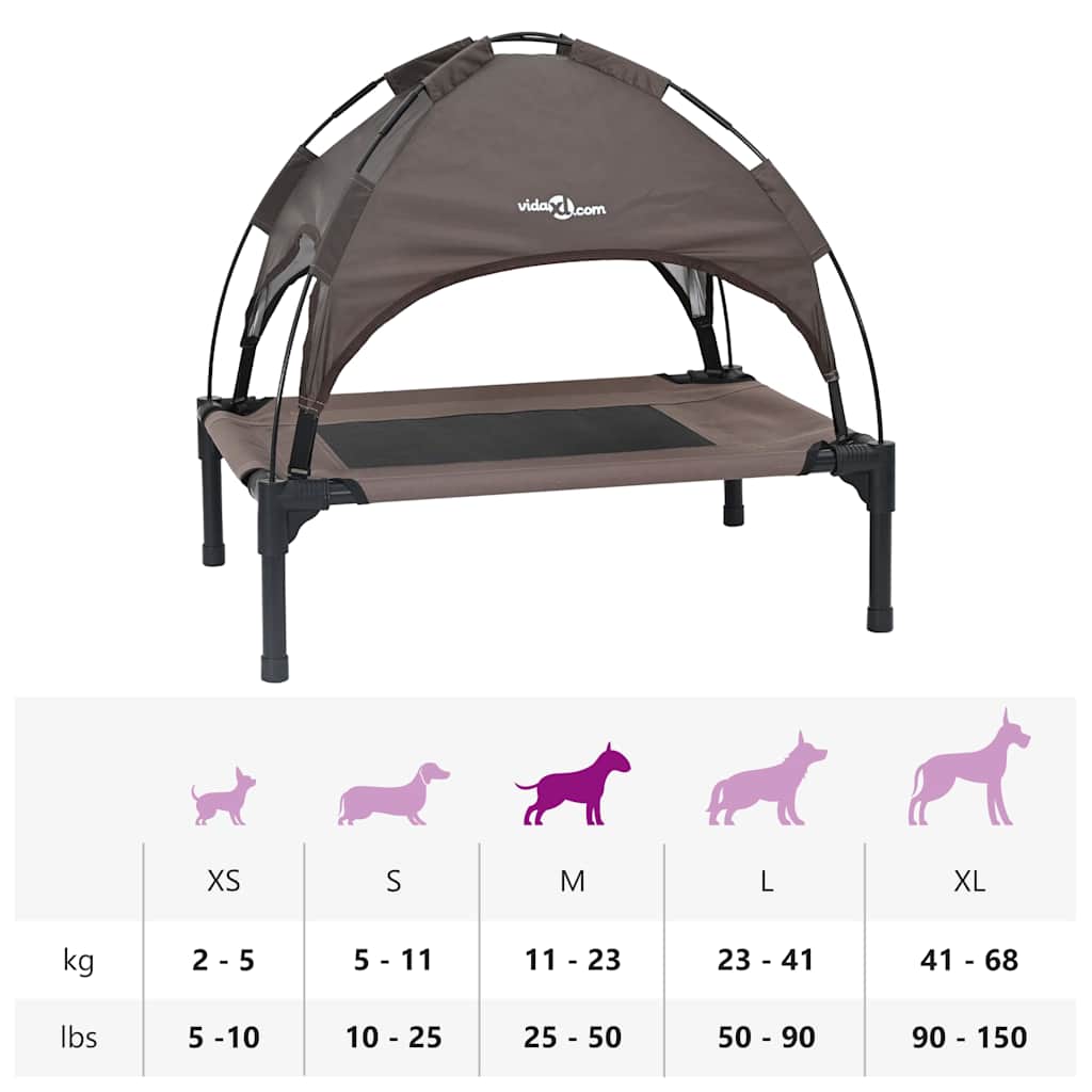 Hundsäng Brun 76 x 62 x 70,5 cm Stål