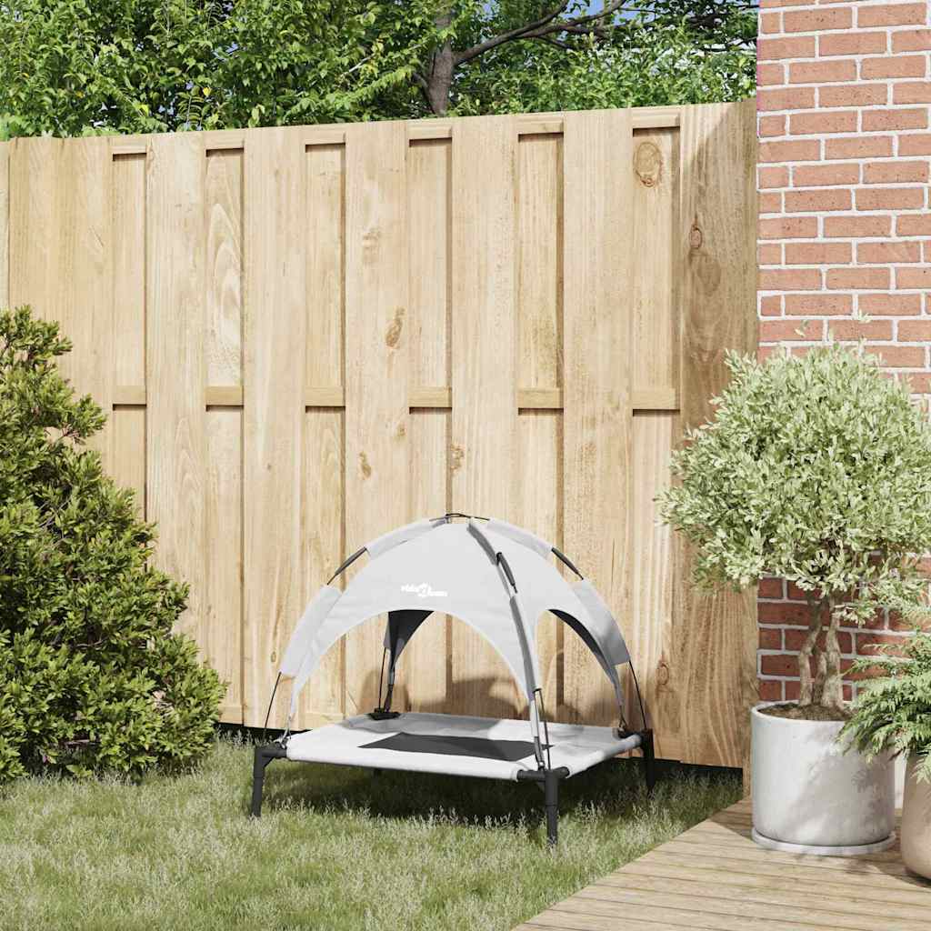 Hundsäng Silvergrå m Stål