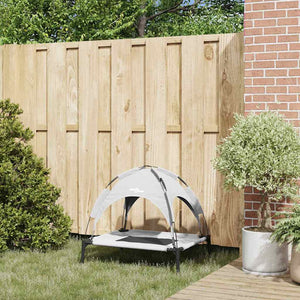 Hundsäng Silvergrå m Stål