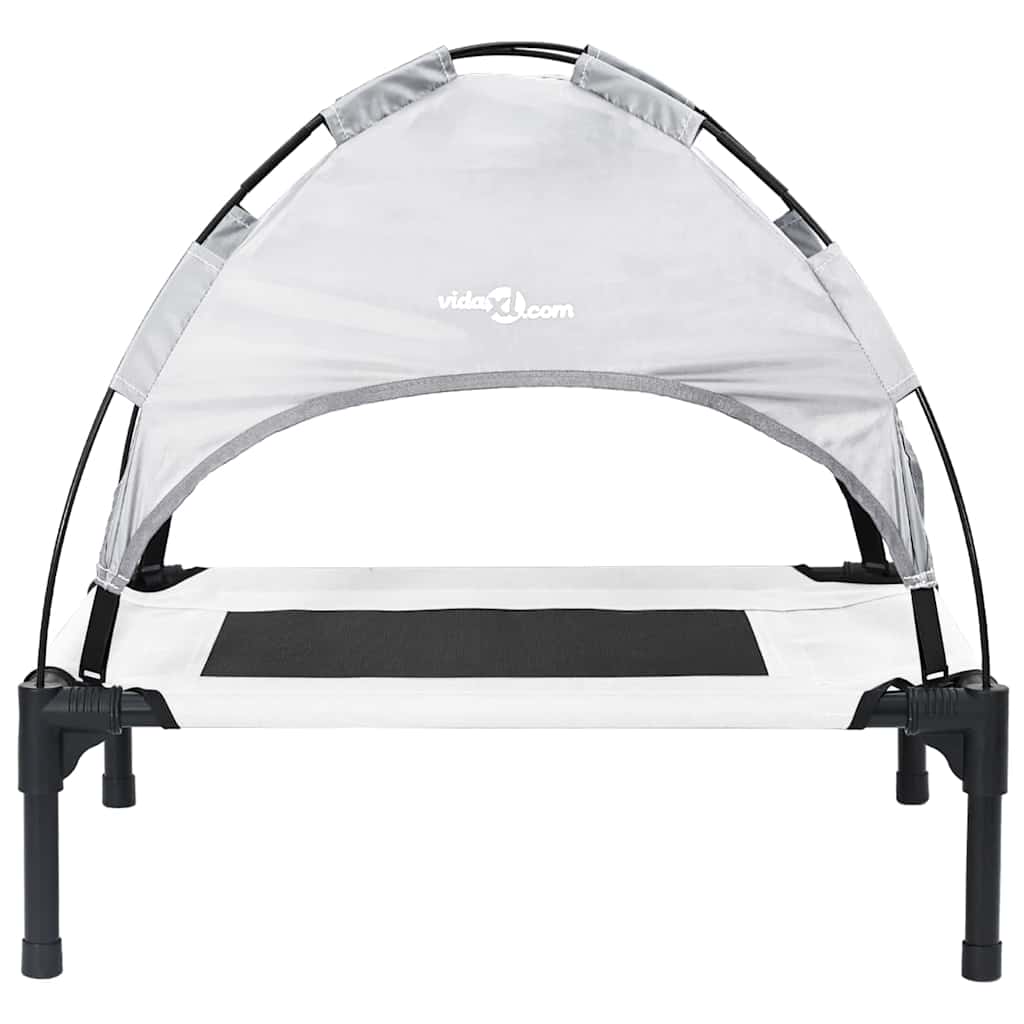 Hundsäng Silvergrå m Stål