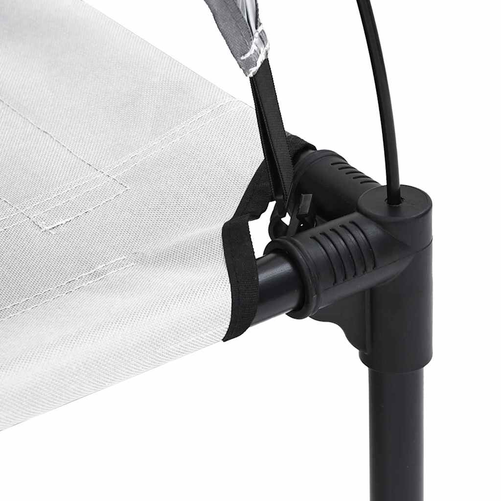 Hundsäng Silvergrå 122 x 93 x 106,5 cm Stål