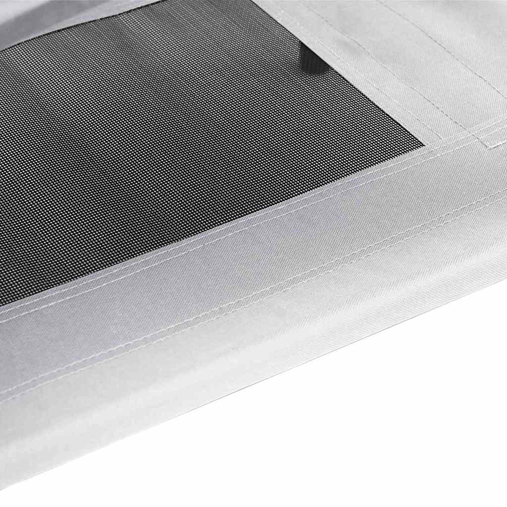 Hundsäng Silvergrå 122 x 93 x 106,5 cm Stål