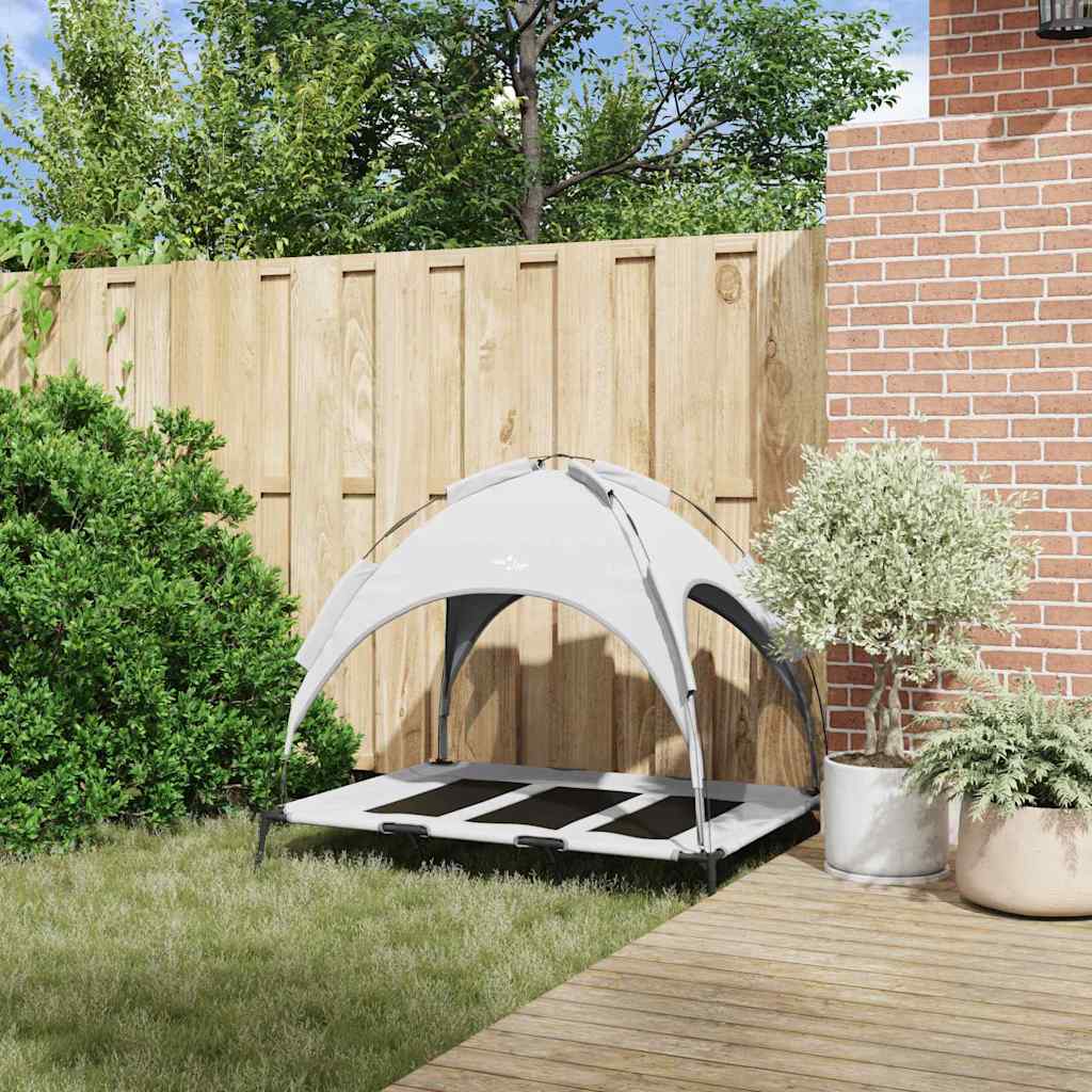 Hundsäng Silvergrå 122 x 93 x 106,5 cm Stål