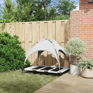 Hundsäng Silvergrå 122 x 93 x 106,5 cm Stål