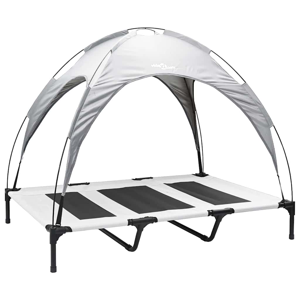 Hundsäng Silvergrå 122 x 93 x 106,5 cm Stål