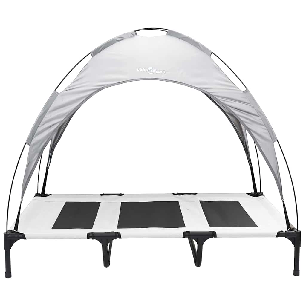 Hundsäng Silvergrå 122 x 93 x 106,5 cm Stål