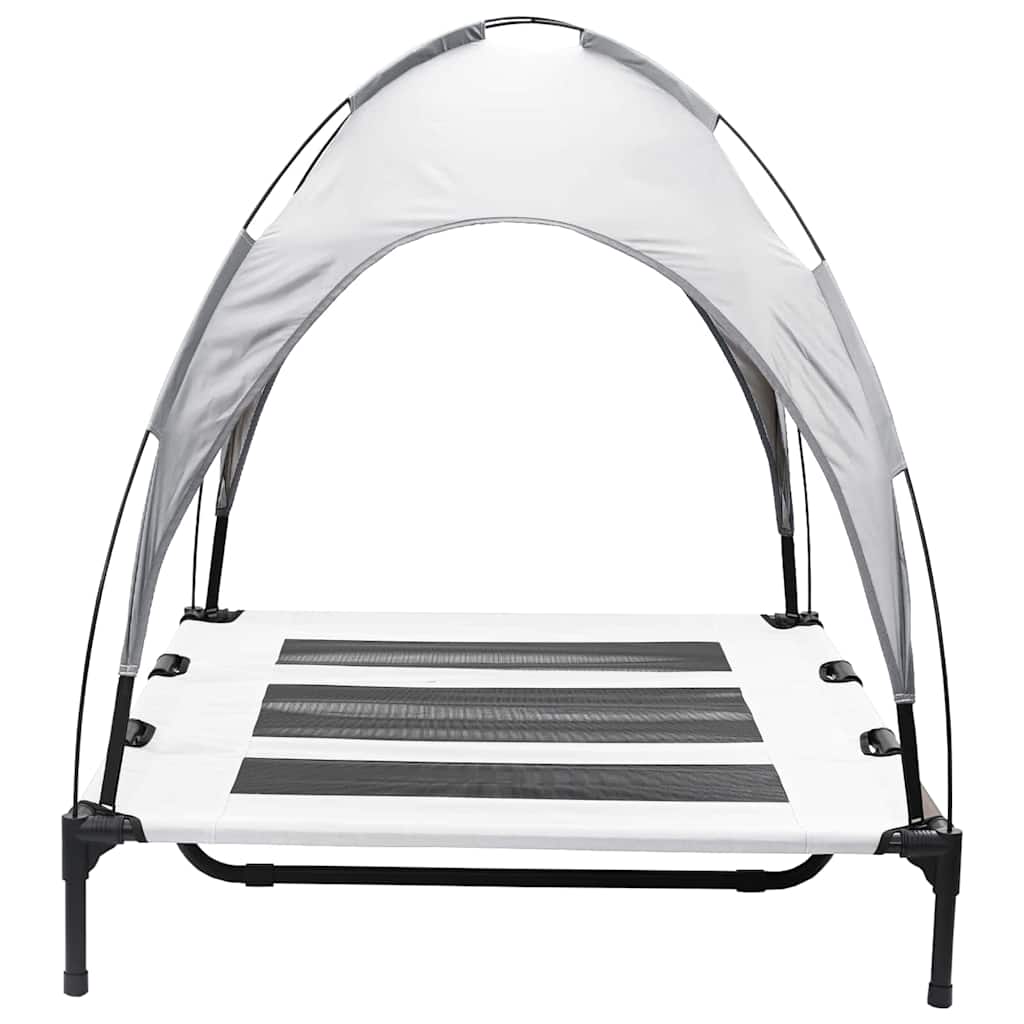 Hundsäng Silvergrå 122 x 93 x 106,5 cm Stål