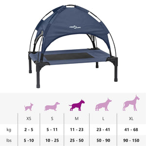 Hundsäng Marinblå m Stål