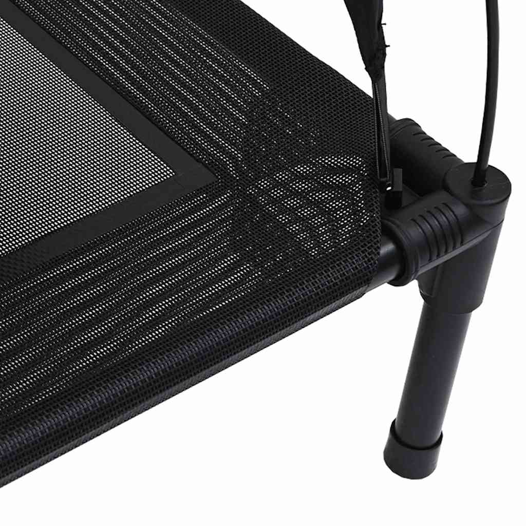 Hundsäng Svart xl Stål