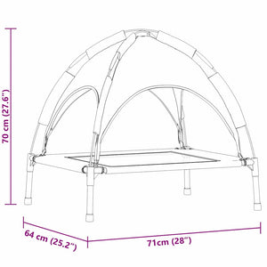 Hundsäng Brun 71 x 64 x 71 cm Stål
