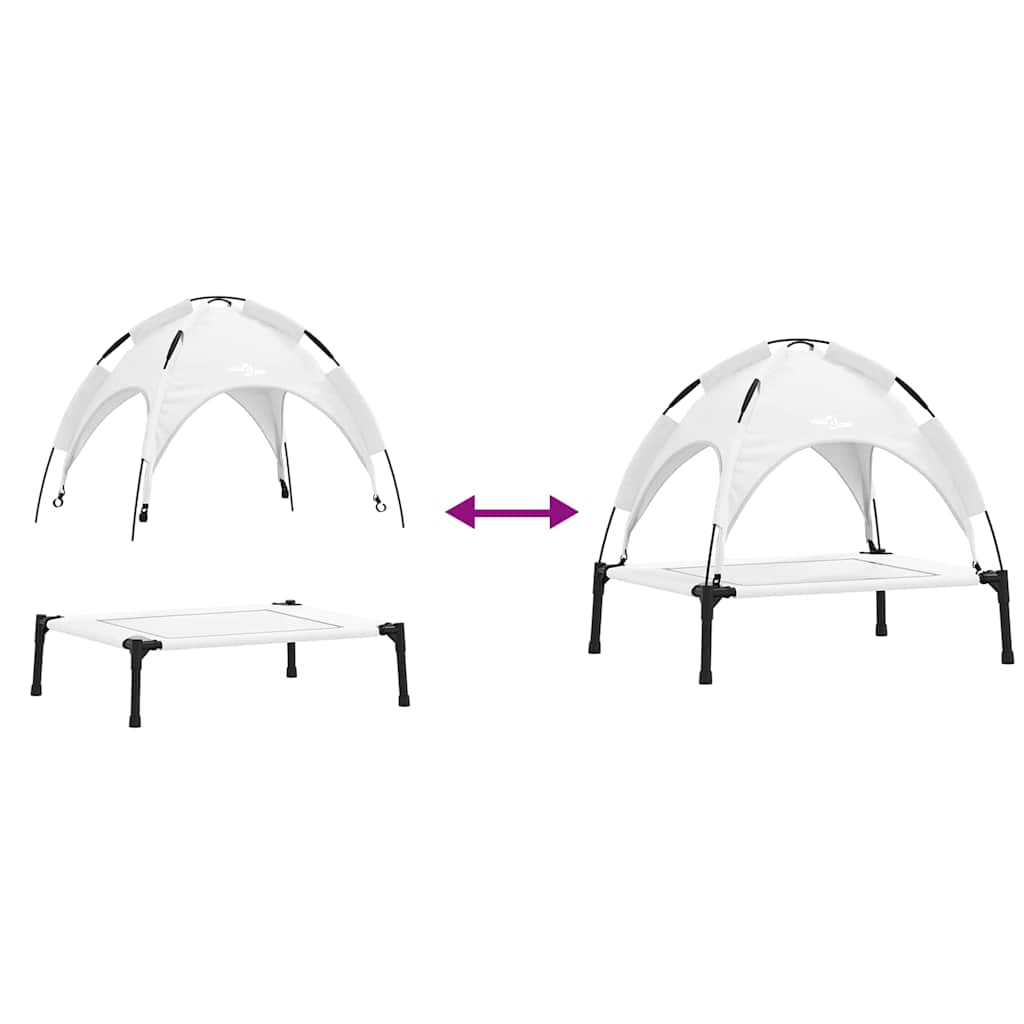 Hundsäng Silvergrå 71 x 64 x 71 cm Stål