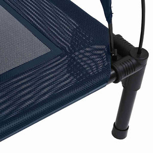 Hundsäng Mörkblå 90 x 81 x 80,5 cm Stål