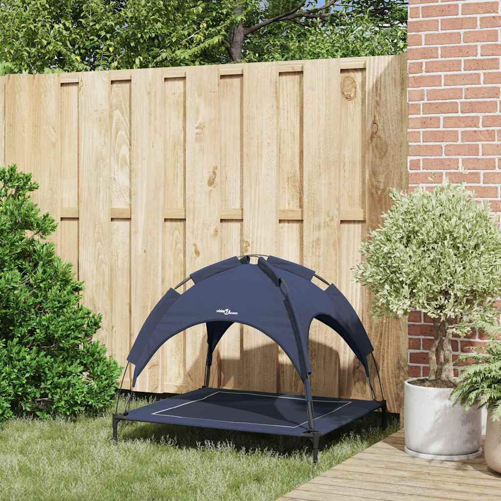 Hundsäng Mörkblå 90 x 81 x 80,5 cm Stål