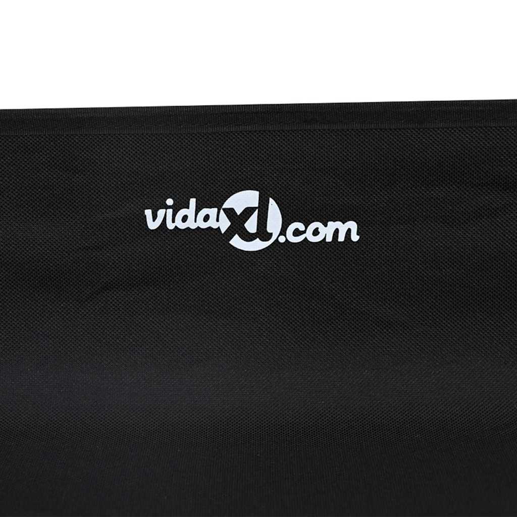 Hundsäng Svart 75 x 75 x 30 cm Stål