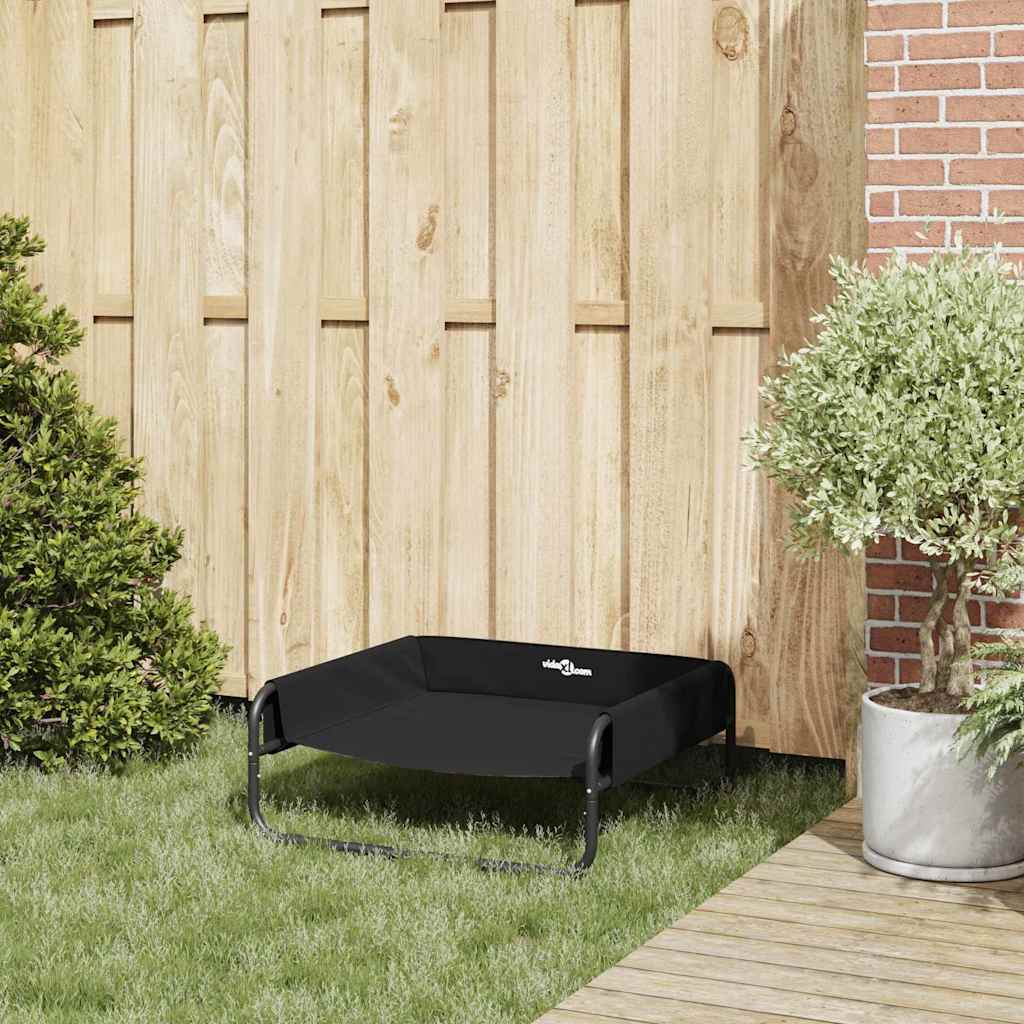 Hundsäng Svart 75 x 75 x 30 cm Stål