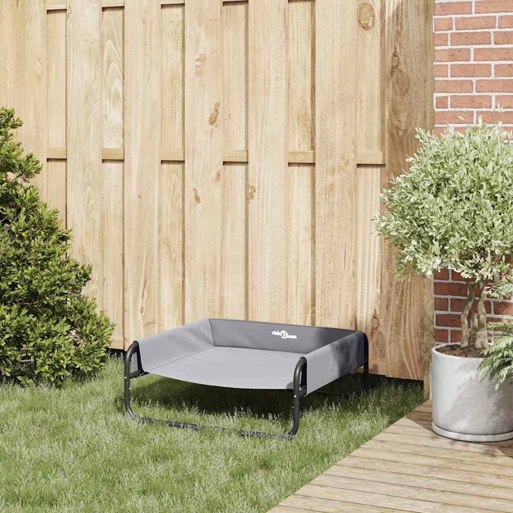 Hundsäng Ljusgrå 70 x 70 x 28,5 cm Stål