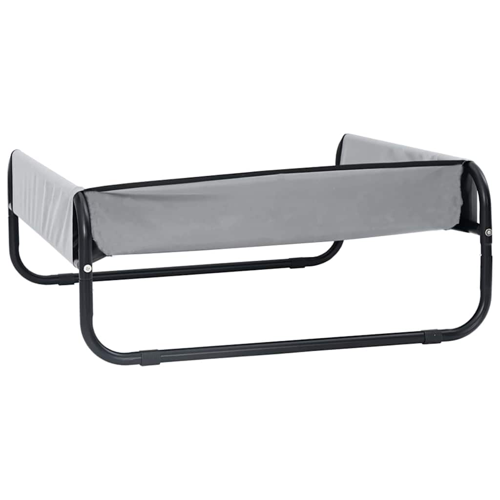 Hundsäng Ljusgrå 70 x 70 x 28,5 cm Stål