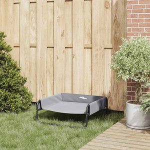 Hundsäng Ljusgrå 75 x 75 x 30 cm Stål