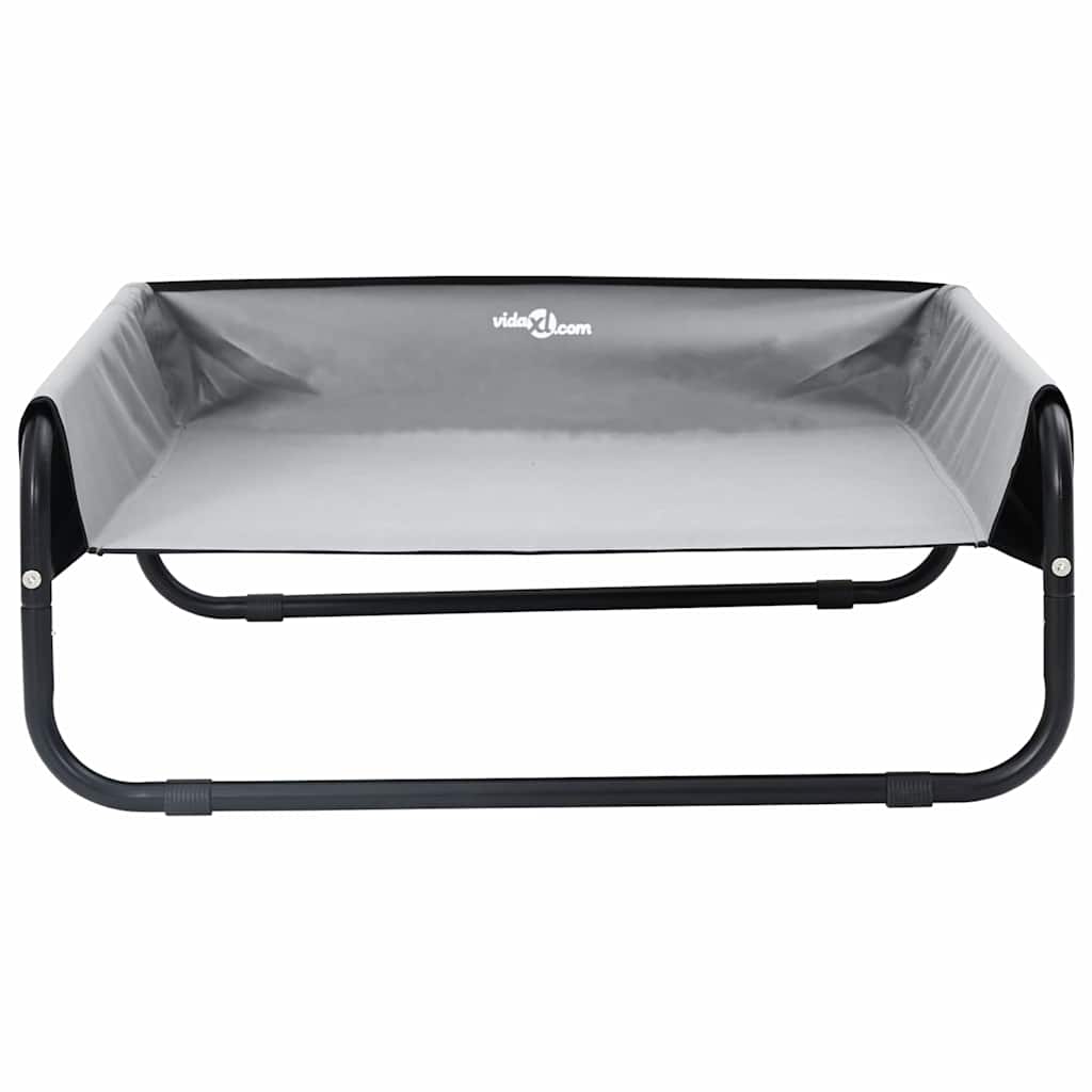 Hundsäng Ljusgrå 85 x 85 x 33 cm Stål