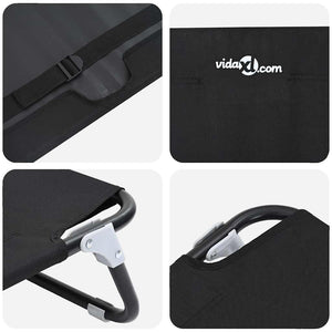 Hundsäng Svart 90 x 55 x 18 cm Stål