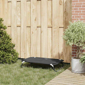 Hundsäng Svart 90 x 55 x 18 cm Stål