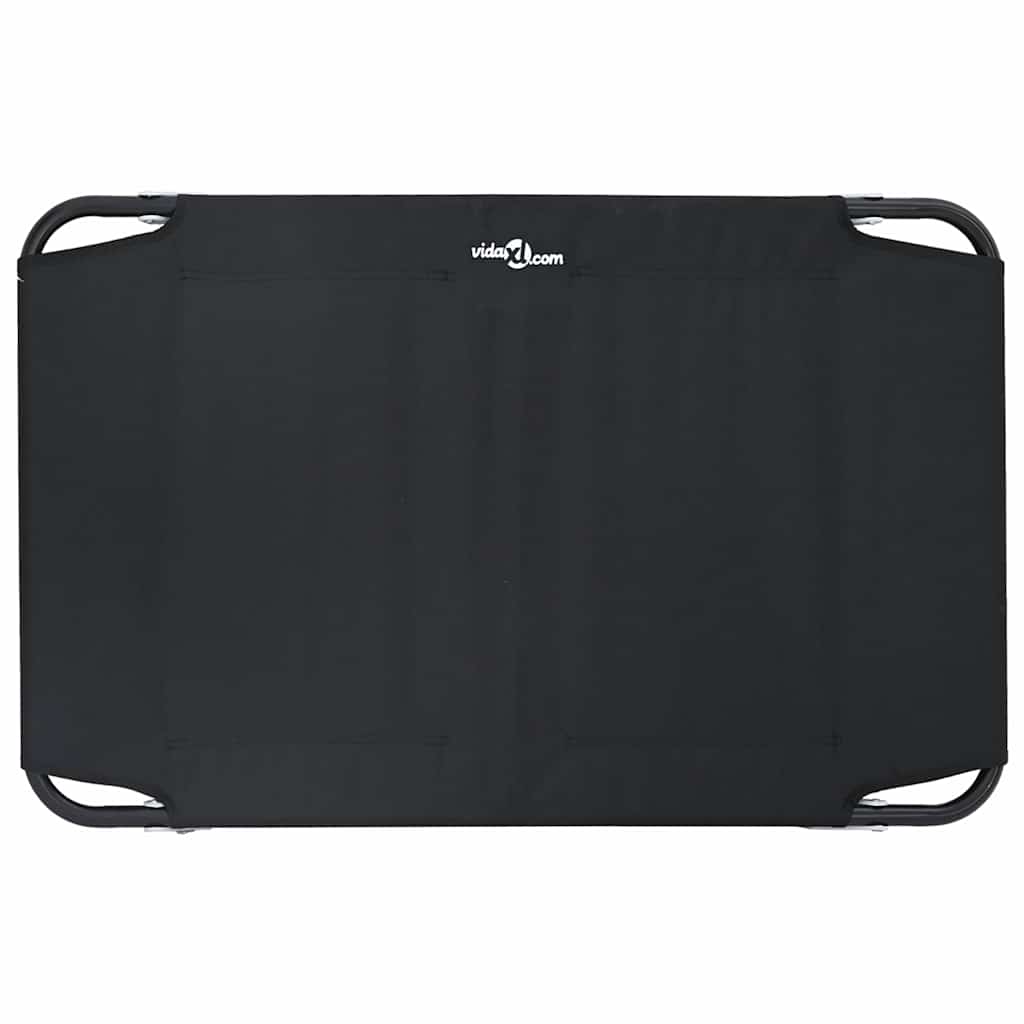 Hundsäng Svart 90 x 55 x 18 cm Stål