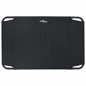 Hundsäng Svart 90 x 55 x 18 cm Stål