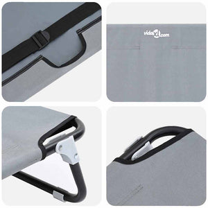 Hundsäng Ljusgrå 70 x 46 x 18 cm Stål