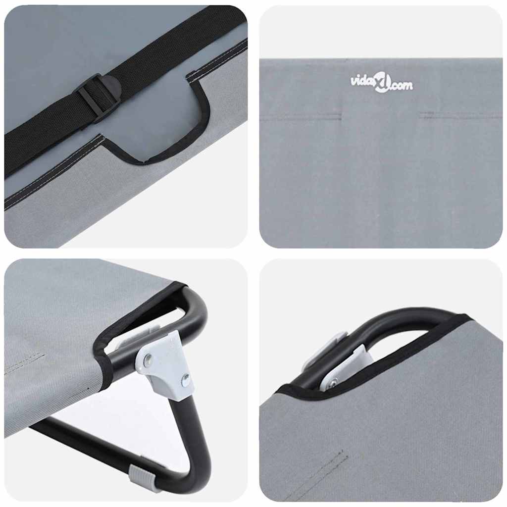 Hundsäng Ljusgrå 90 x 55 x 18 cm Stål