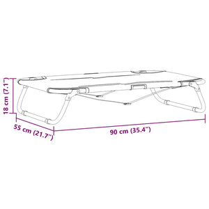 Hundsäng Ljusgrå 90 x 55 x 18 cm Stål