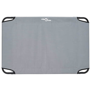 Hundsäng Ljusgrå 90 x 55 x 18 cm Stål