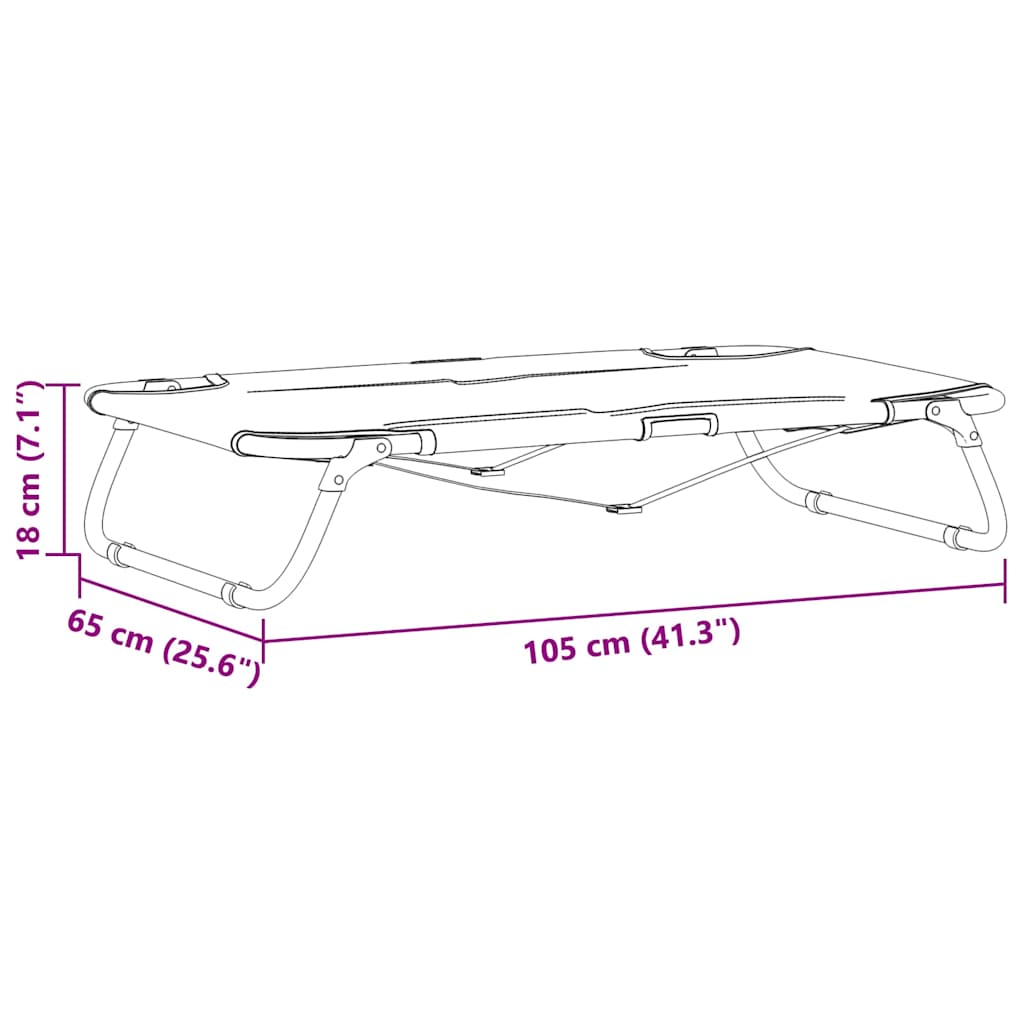 Hundsäng Ljusgrå 105 x 65 x 18 cm Stål